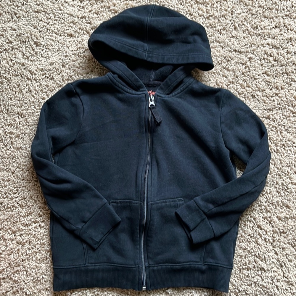 Cat & Jack zip down hooded sweatshirt